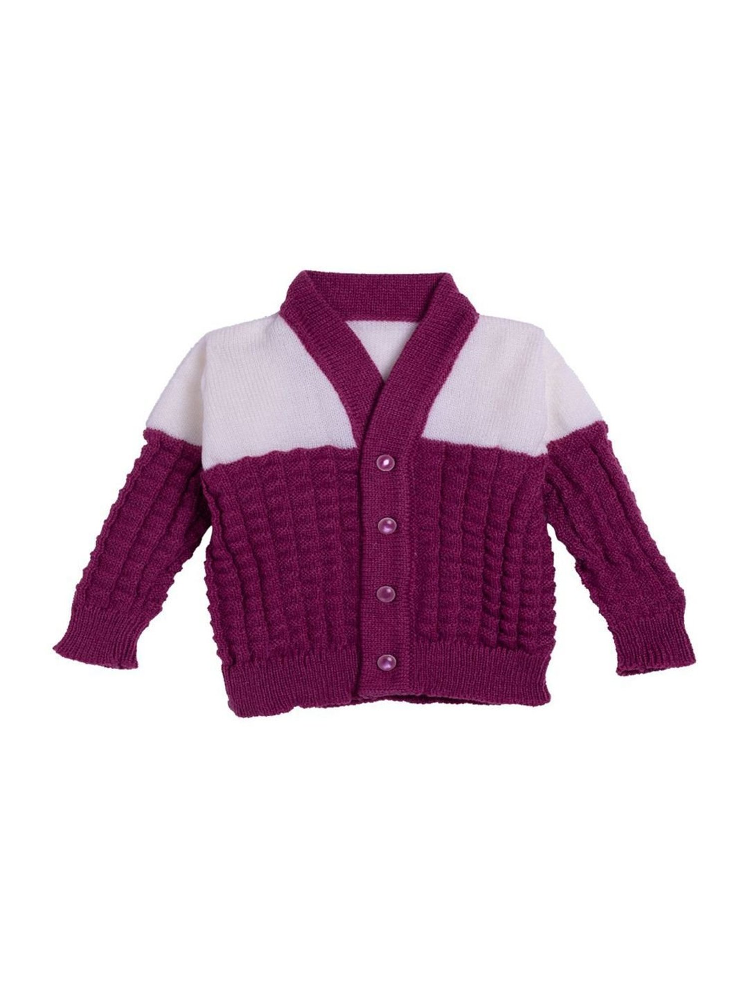 Pantaloons Baby Brown Cotton Printed Full Sleeves Sweater