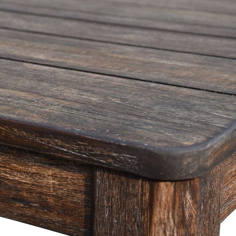 Bermuda 4pc FSC Teak Motion Loveseat Seating Set - Taupe - Courtyard Casual