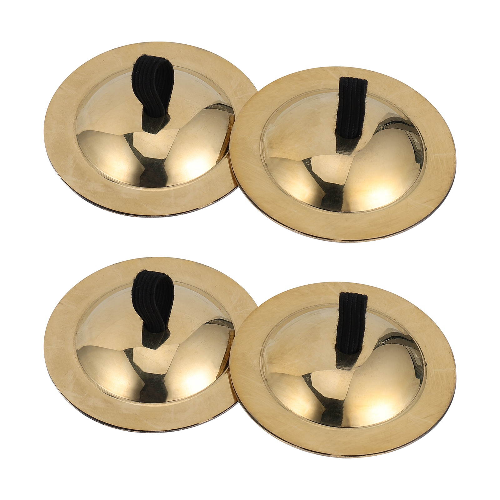2 Pairs 5.5cm Mini Cymbals Creative Finger Cymbals Musical Instrument for Kids