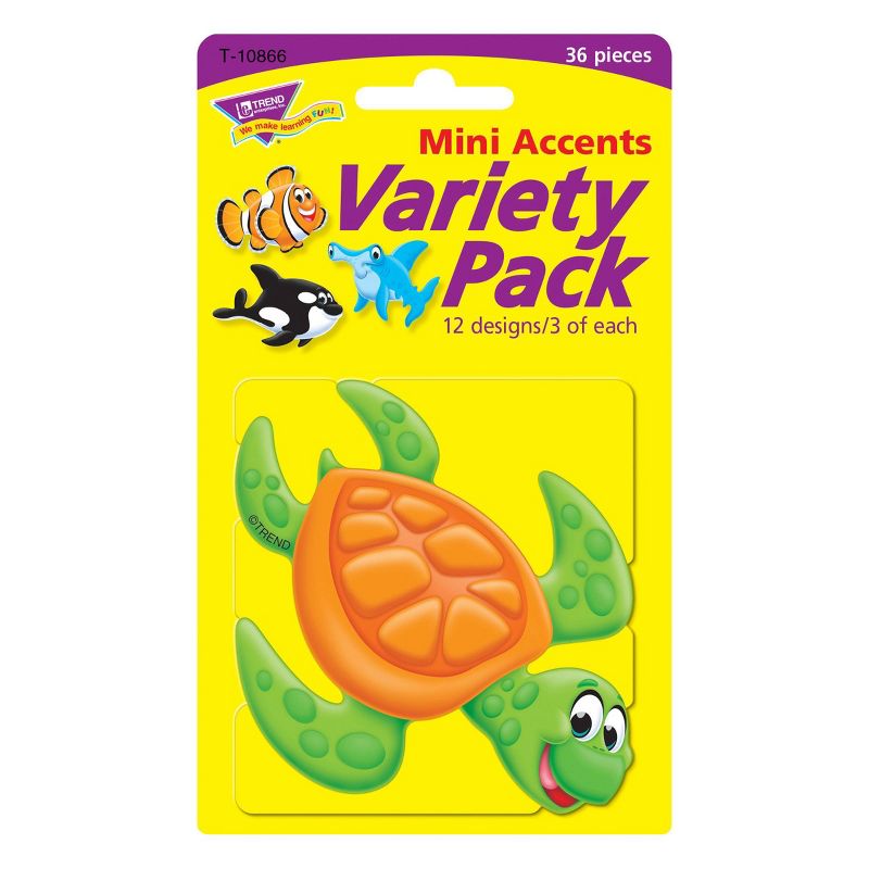 6pk 36 per Pack Sea Buddies Mini Accents Variety Pack - TREND