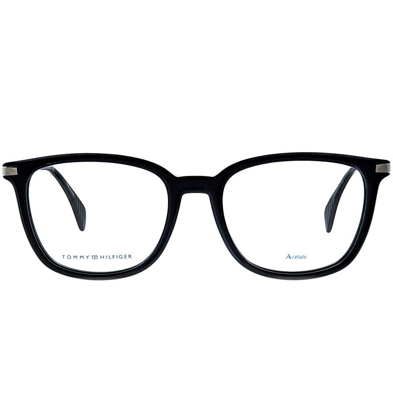 Tommy Hilfiger TH 1558 807 Womens Rectangle Eyeglasses Black 51mm