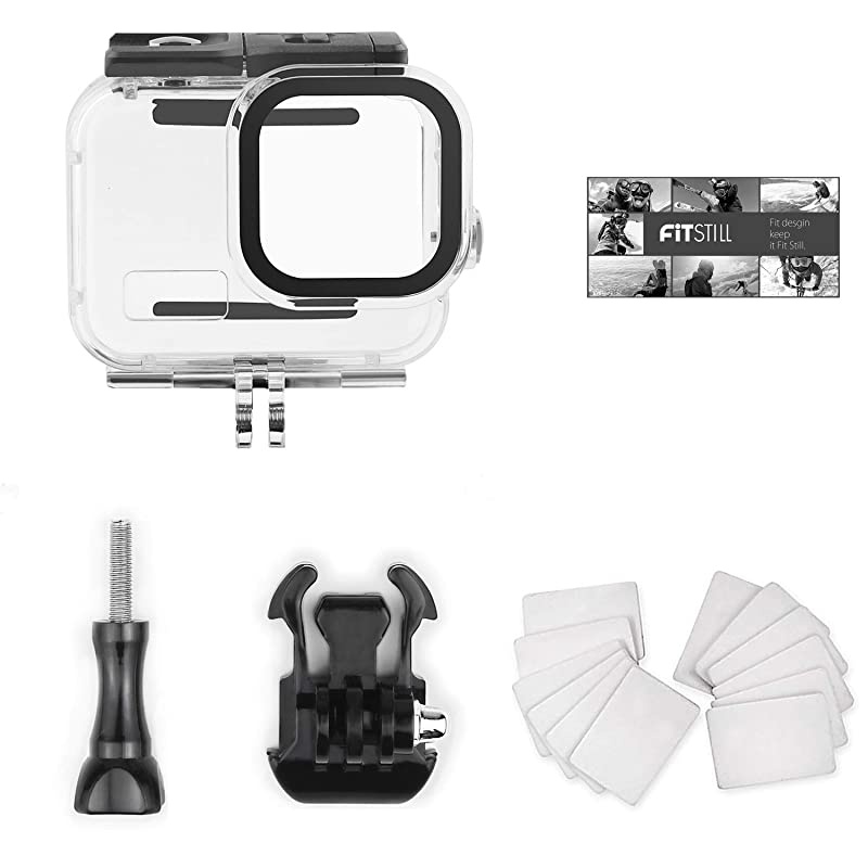 Double Lock Waterproof Housing for GoPro Hero 2018/7/6/5 Black, Protective 45m Underwater Dive Case Shell with Bracket Accessories for Go Pro Hero7 Hero6 Hero5 Action Camera