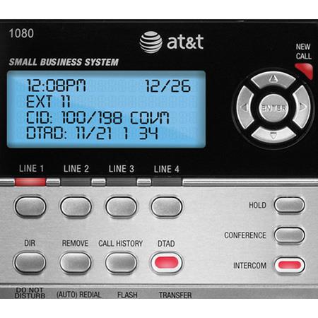 AT&T 1080 (2 Pack) 4-Line Corded Phone w/ Answering System