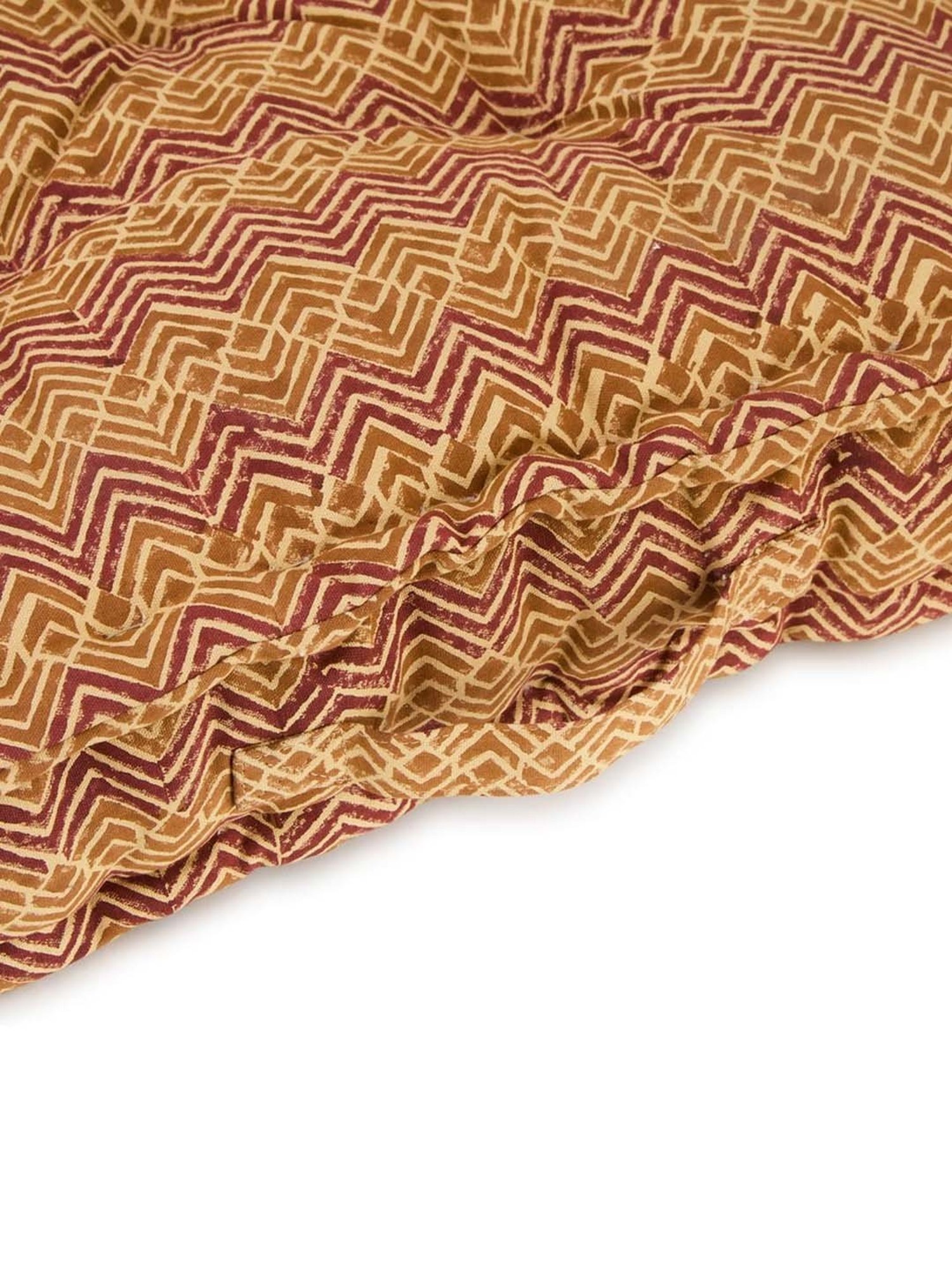 Fabindia Home Thar Rust Cotton Floor Cushion