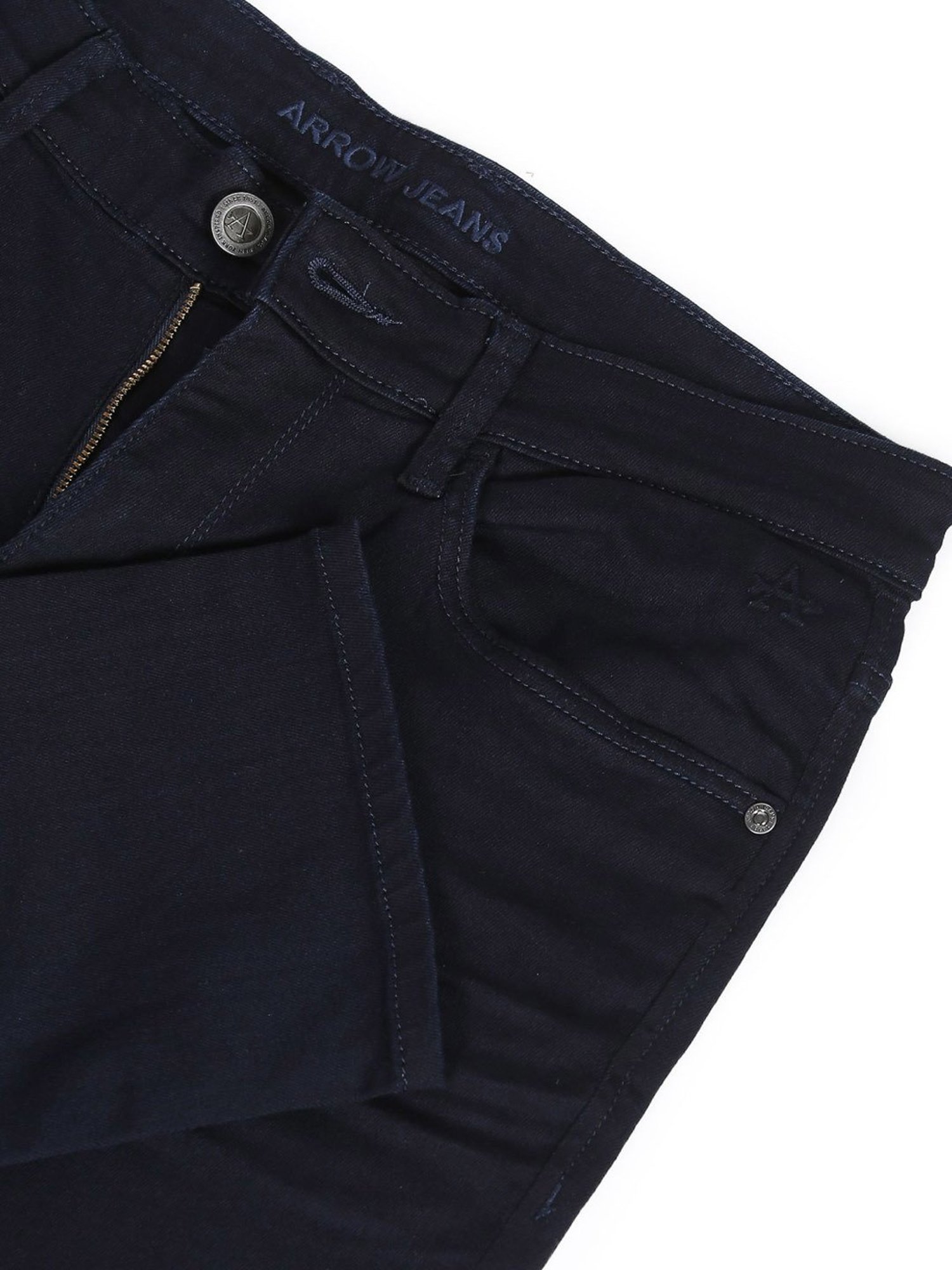 Arrow Sport Dark Blue Cotton Slim Fit Jeans