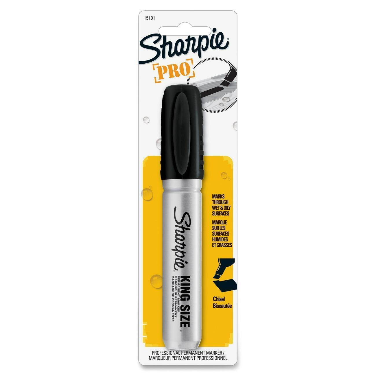 Sanford Permanent Marker King Size Chisel Point 1/PK Black 15101PP
