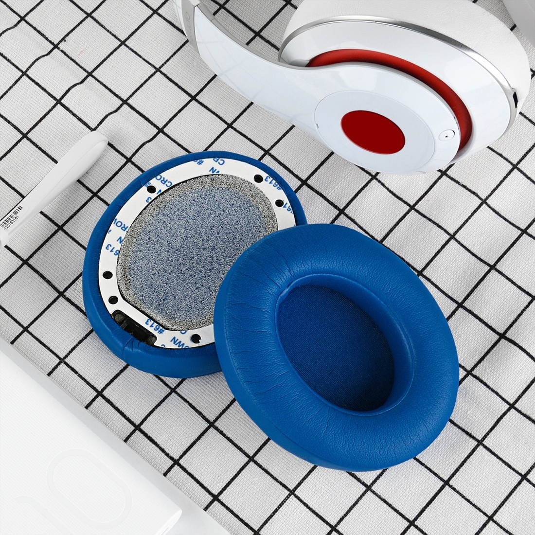 Beats by Dr. Dre Studio 2.0 (2nd Gen Bluetooth) Headphone Replacement Ear Pad / Ear Cushion / Ear Cups / Ear Cover / Earpads Repair Parts (Bule)