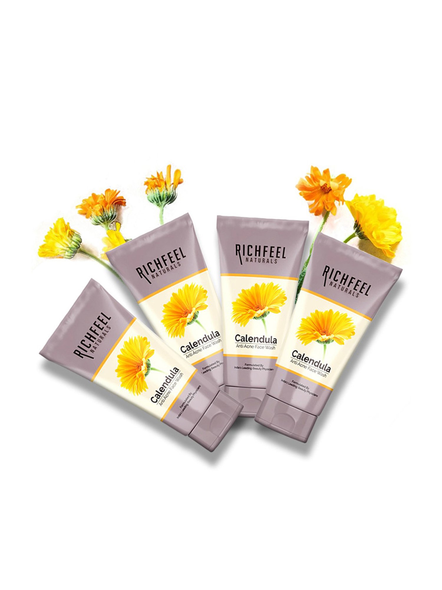 Richfeel Calendula Anti Acne Face Wash - Pack of 4