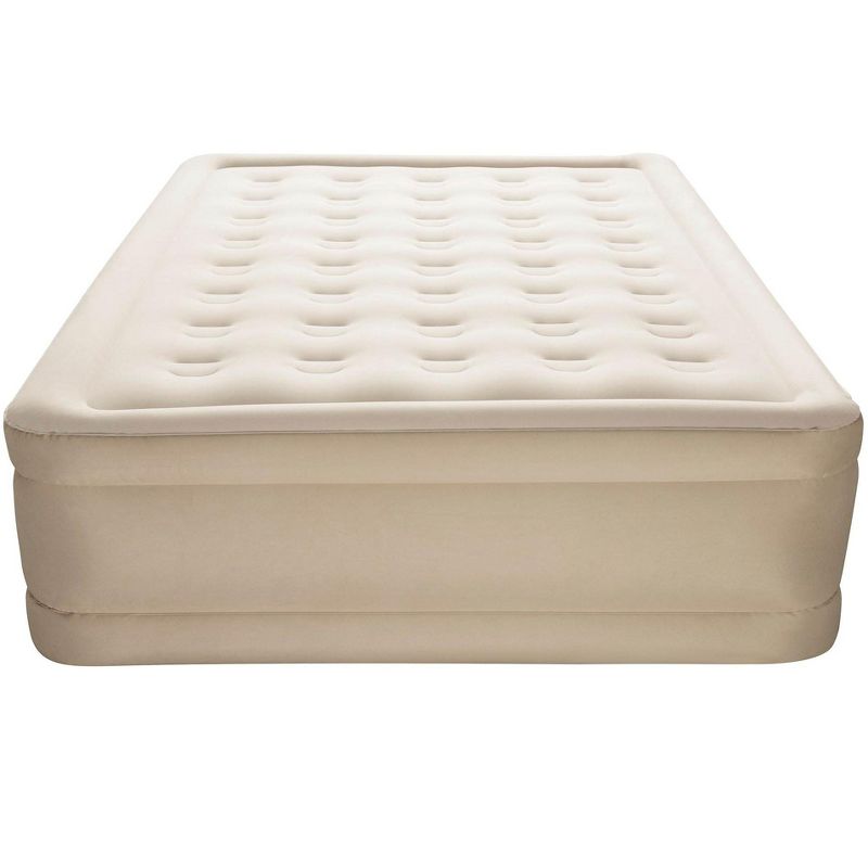 Living iQ Inflatable Portable Small Travel Size Kids Toddler Sleeping Blow Up Air Bed Mattress with Electric Pump and Headboard, Marvel Avengers