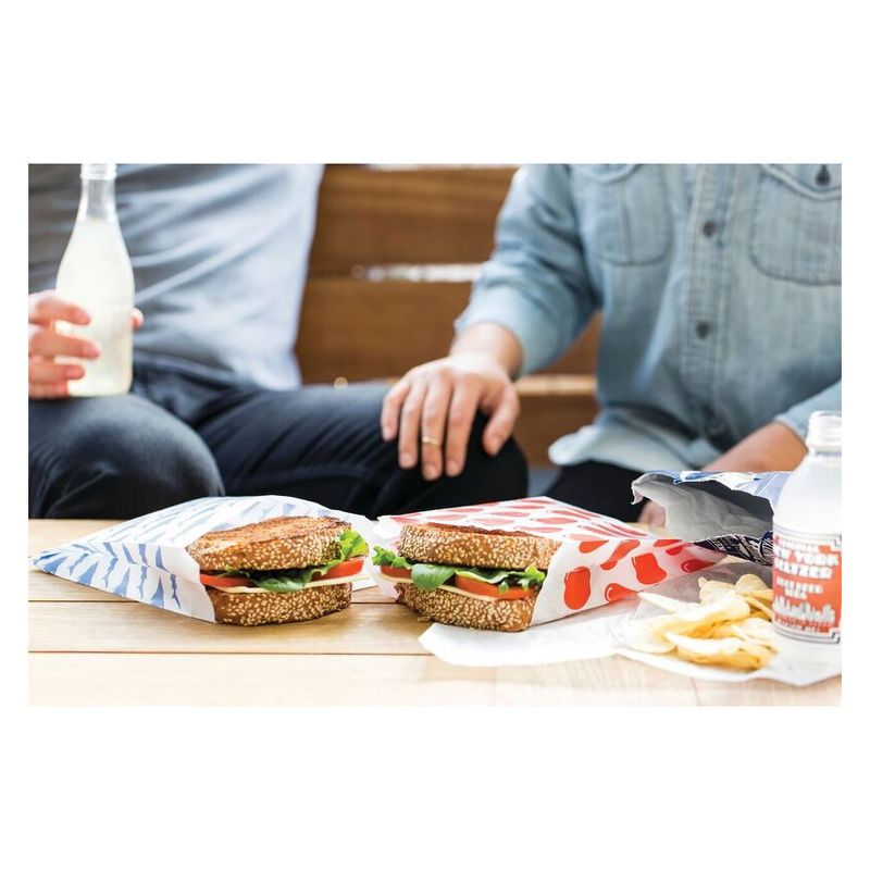 Lunchskins Recyclable & Sealable Paper Sandwich Bags - Shark - 50ct