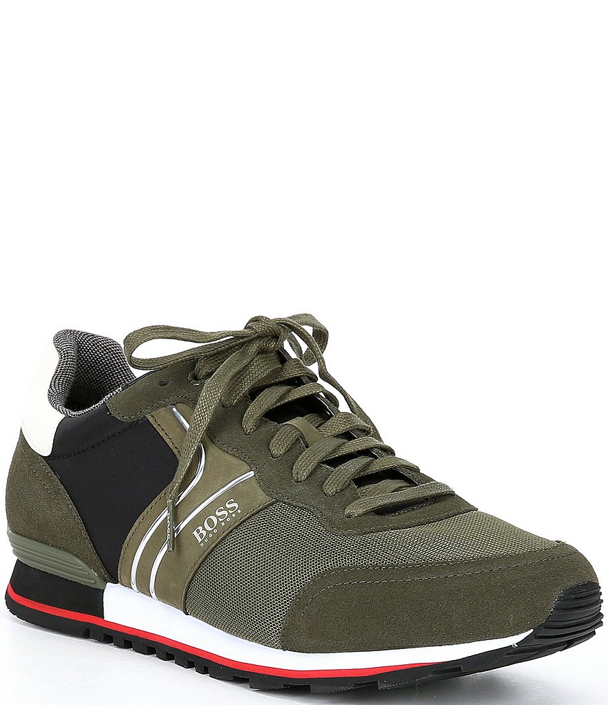 Hugo Boss Men's Parkour Suede Lace-Up Sneakers