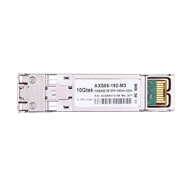 SFP+ Transceiver, 10G 850nm MMF, up to 300 Meters, Compatible with Cisco SFP-10G-SR, Meraki MA-SFP-10GB-SR, Ubiquiti UF-MM-10G, Mikrotik, Netgear, D-Link, Supermicro, TP-Link and More.