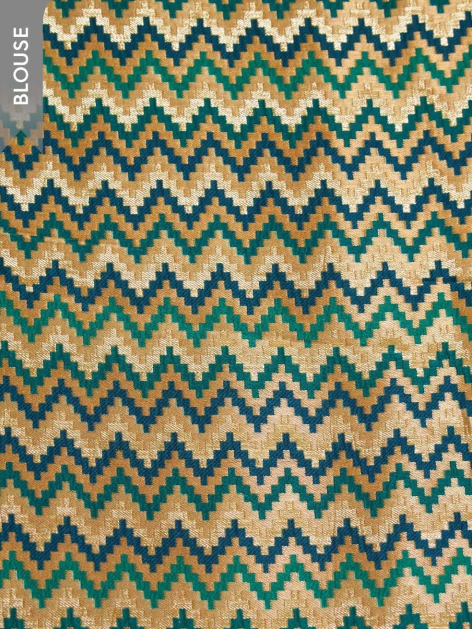 Taneira Beige Striped Saree With Unstitched Blouse