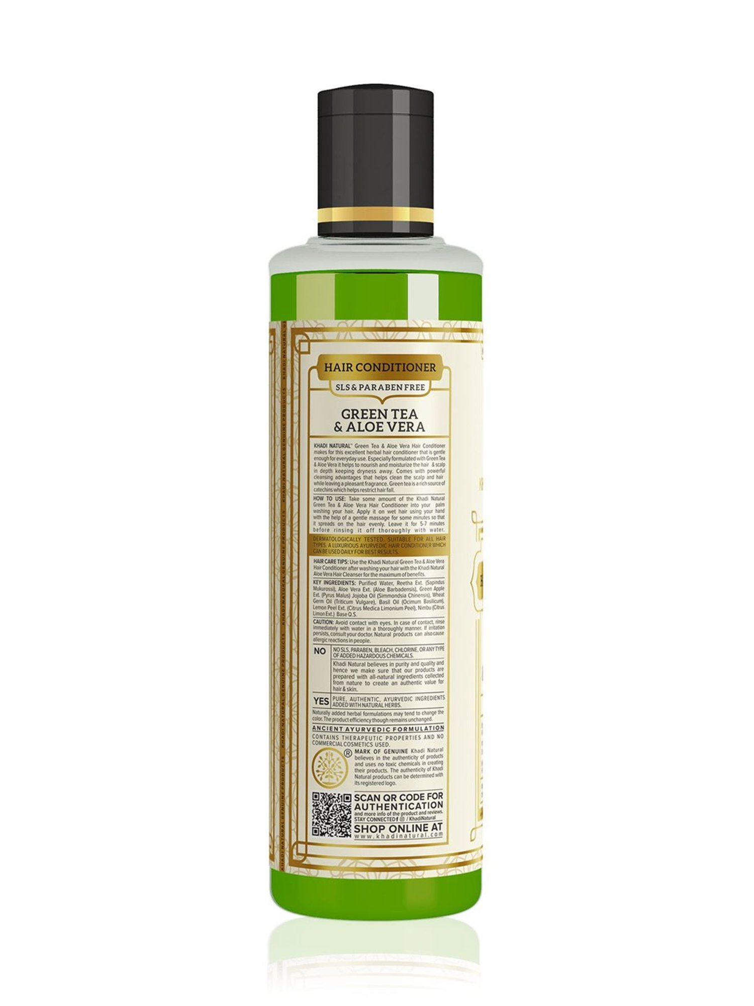 Khadi Natural Green Tea & Aloe Vera Hair Conditioner - 210 ml