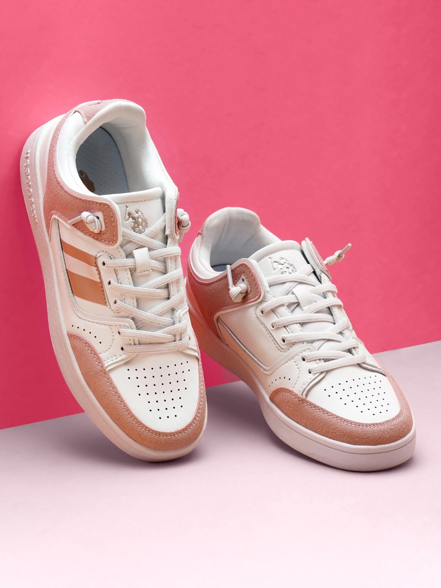 U.S. Polo Assn. Women's ADALYN Pink Casual Sneakers