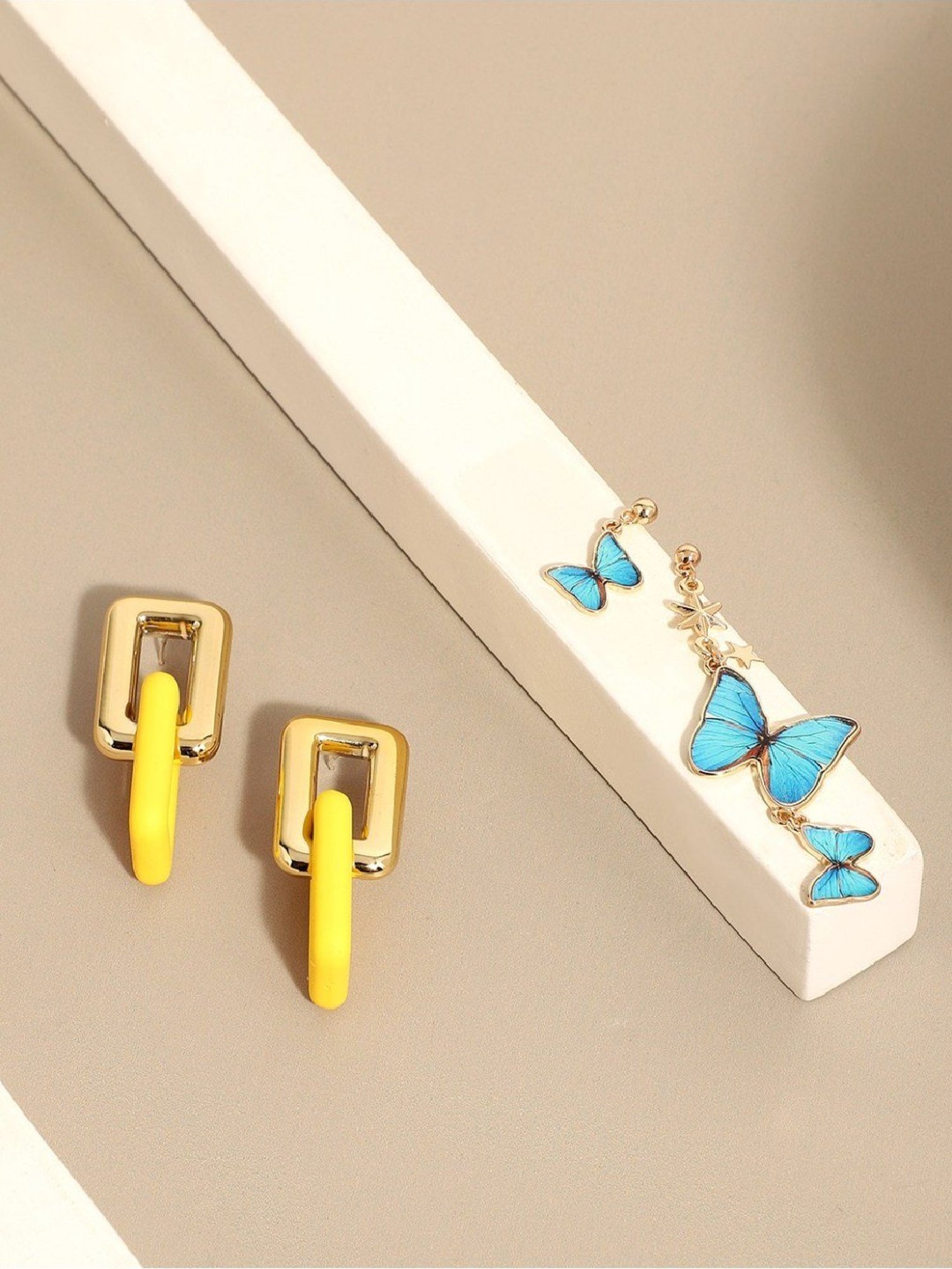 Sri Jagdamba Pearls Black Rosy Pearl Drop Earrings