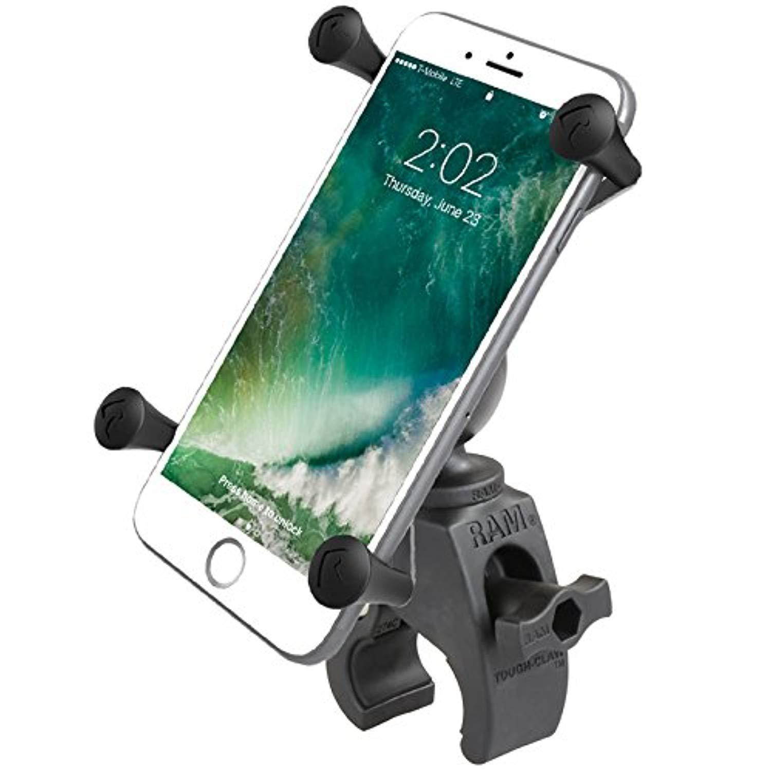 RAM Tough-Claw Mount with Universal X-Grip Large Phone Cradle for Plus Sized Phones