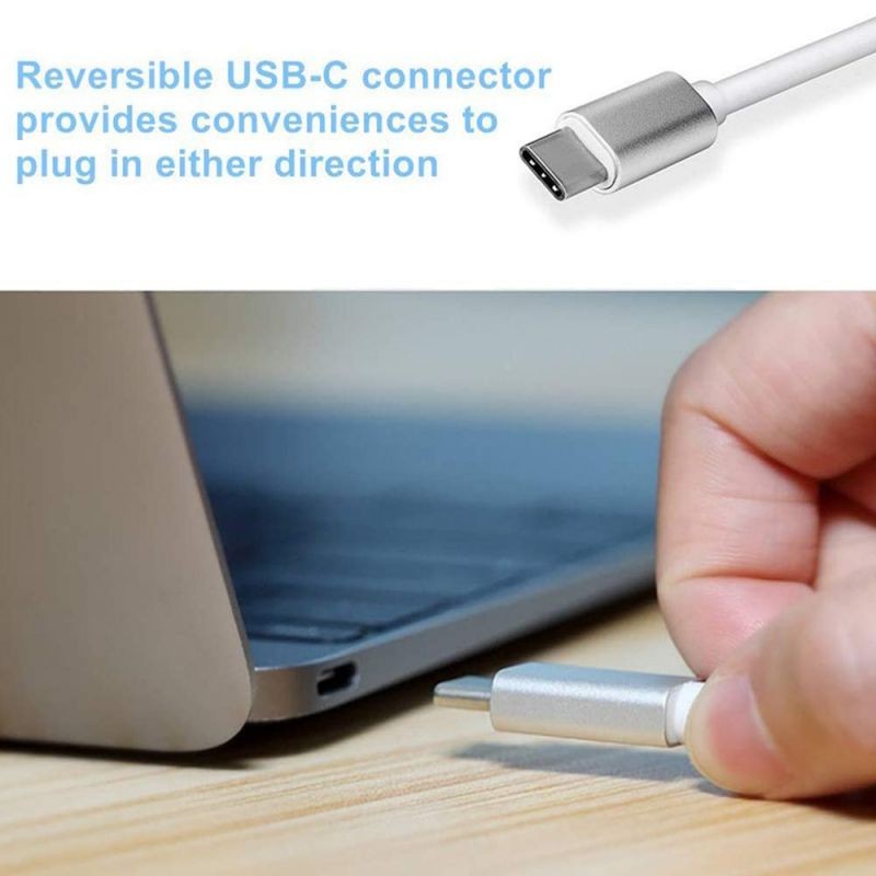 USB C to VGA Adapter, USB-C to VGA Adapter,Type C to VGA Converter, USB 3.1 (USB-C) to VGA Adapter, Compatible with MacBook Pro, New MacBook, MacBook Air 2018, Dell XPS 13/15, Surface Book 2 and More