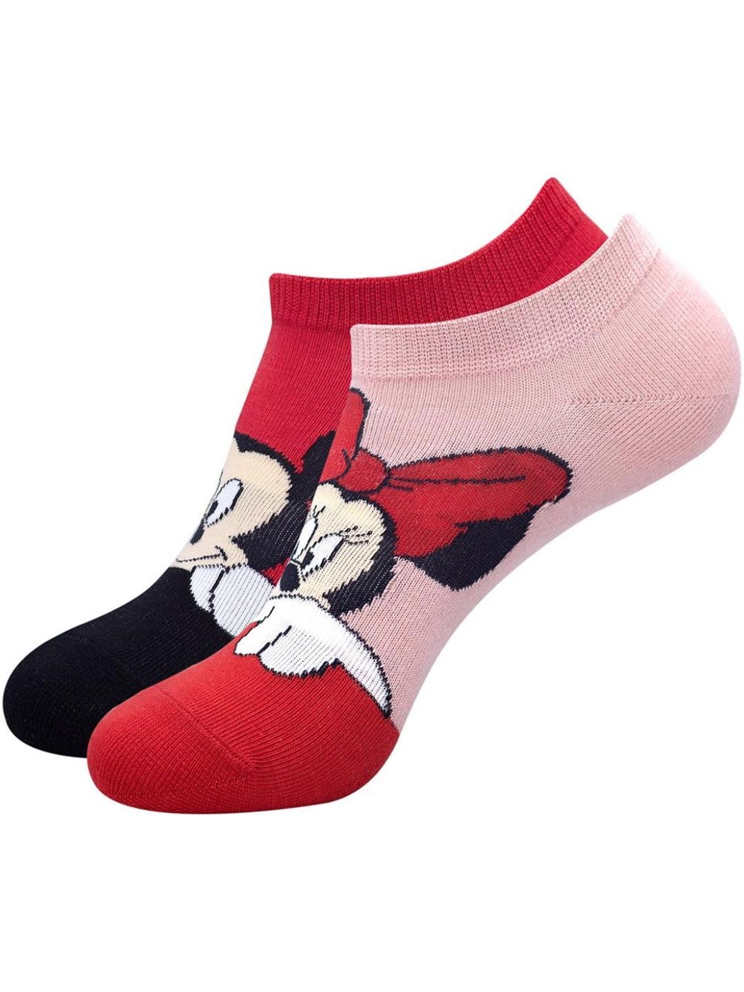 BALENZIA Red & Pink Cartoon Socks (Pack of 2)