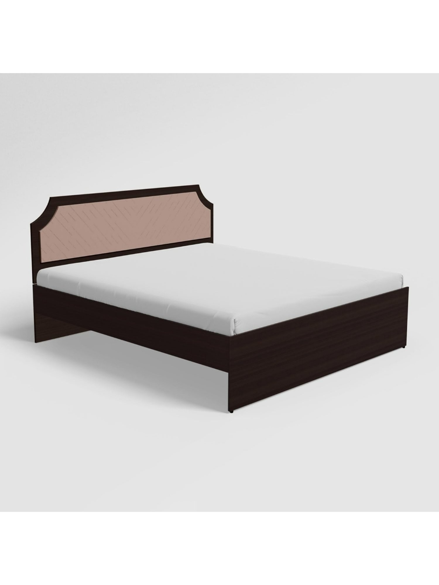 Godrej Interio N'Chant Morf Cream Engineered Wood Queen Bed without Storage