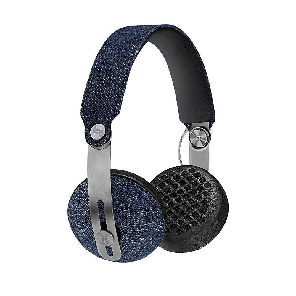 House Of Marley Rise BT On-Ear Bluetooth Headphones with Mic, Black, EM-JH111-BK