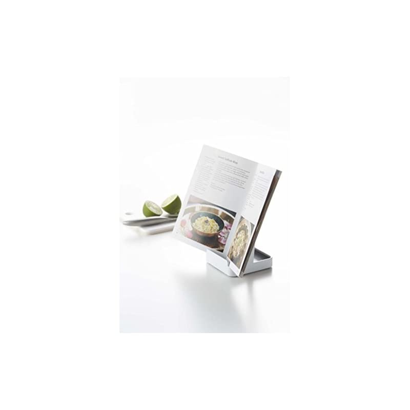 Steel Pan Lid and Spoon Rest Stand in White Powder Finish