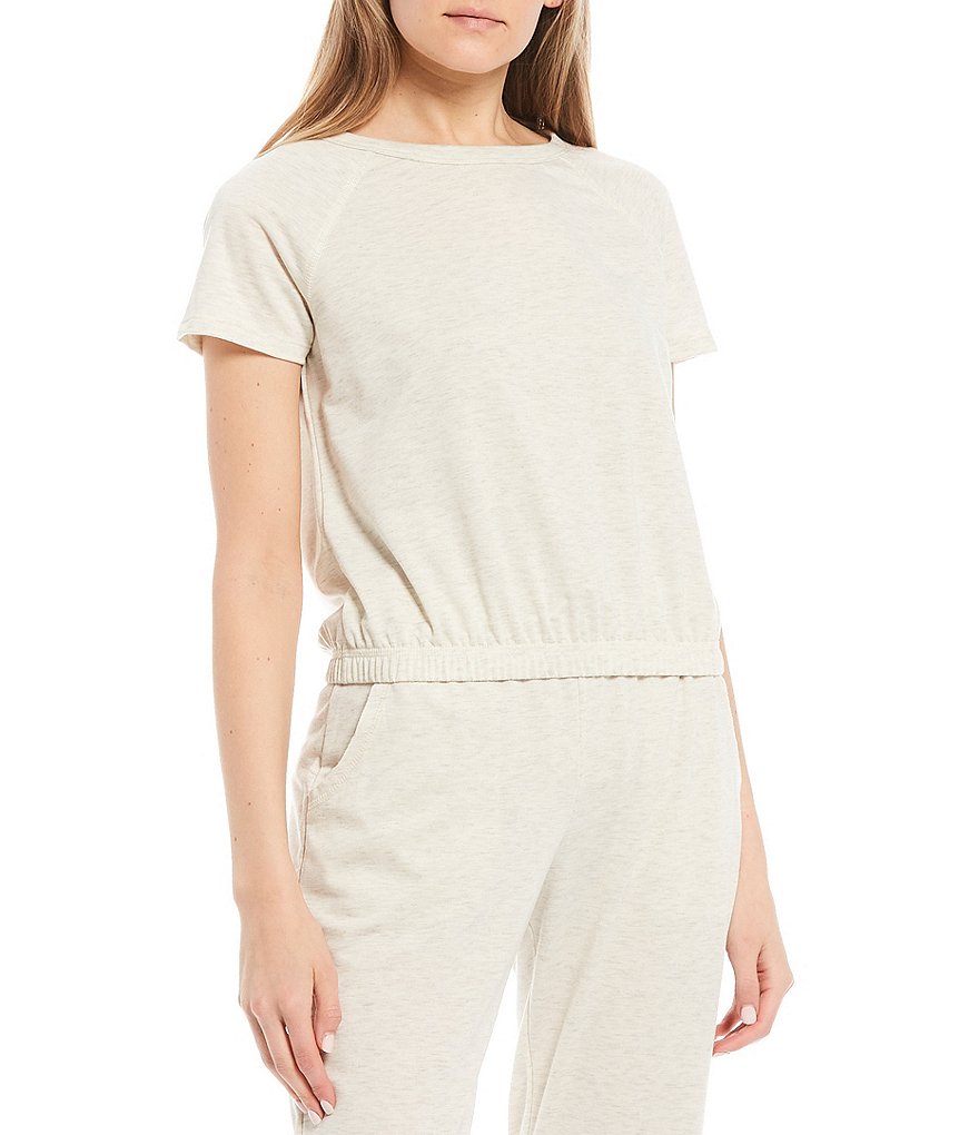 Honey & Sparkle Coordinating Short-Sleeve French Terry Knit Top