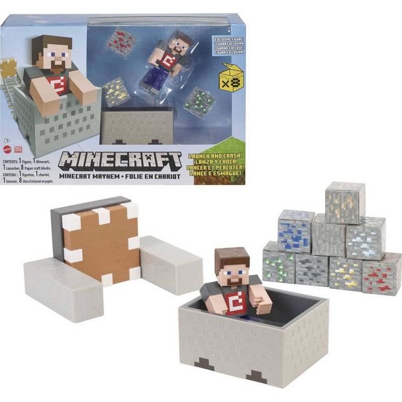 Minecraft Minecart Mayhem Playset