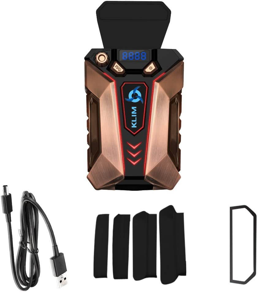 Metal Laptop Cooler Fan - The Most Powerful Gaming External Air Vacuum - Computer USB for Immediate Cooling - Slim - Portable - Quiet - Cooling Pad to Solve Internal Overheating
