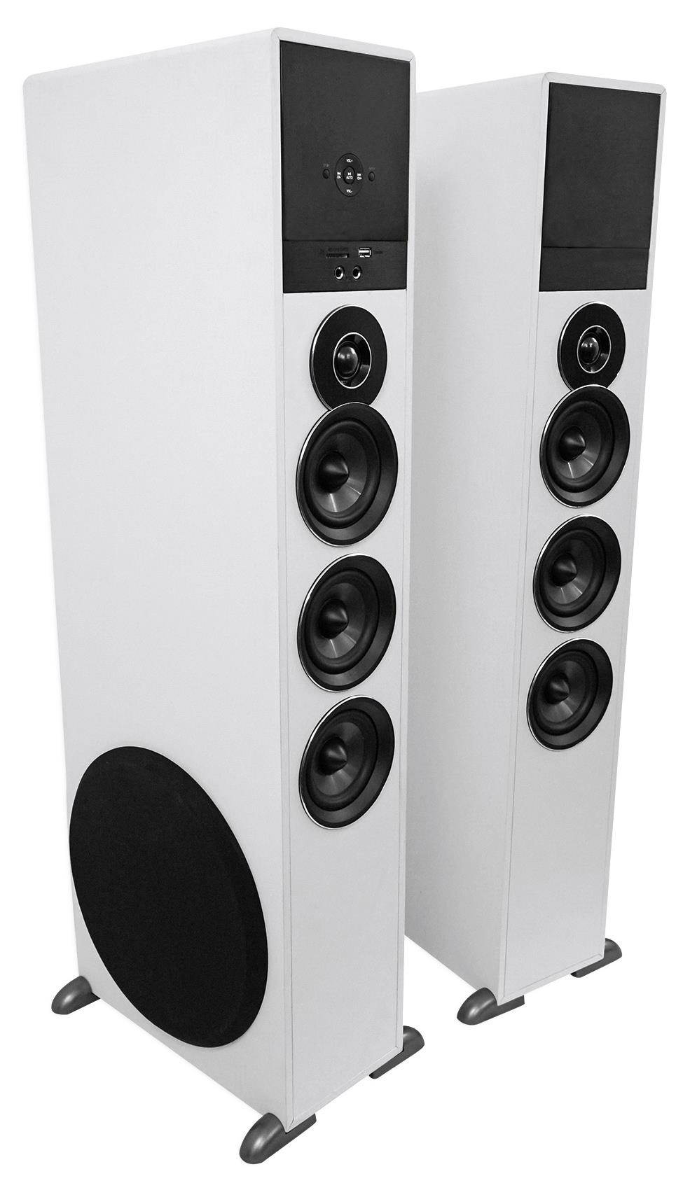 Tower Speaker Home Theater System w/Sub For Samsung Q6F Television TV-White