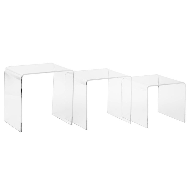 Janice Nesting Tables Clear - Edgemod