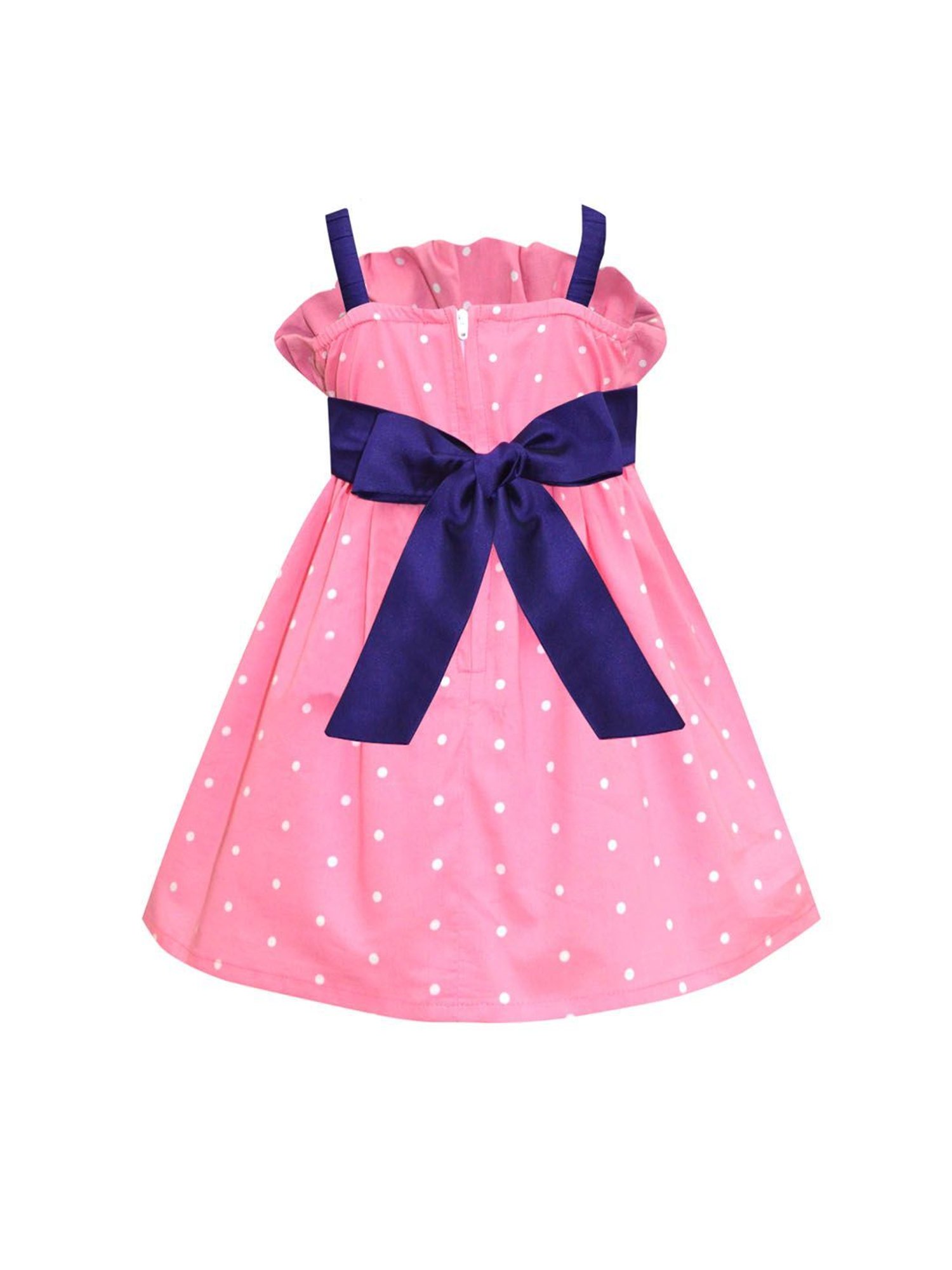 A.T.U.N. Girls Pink & Purple Printed Dress