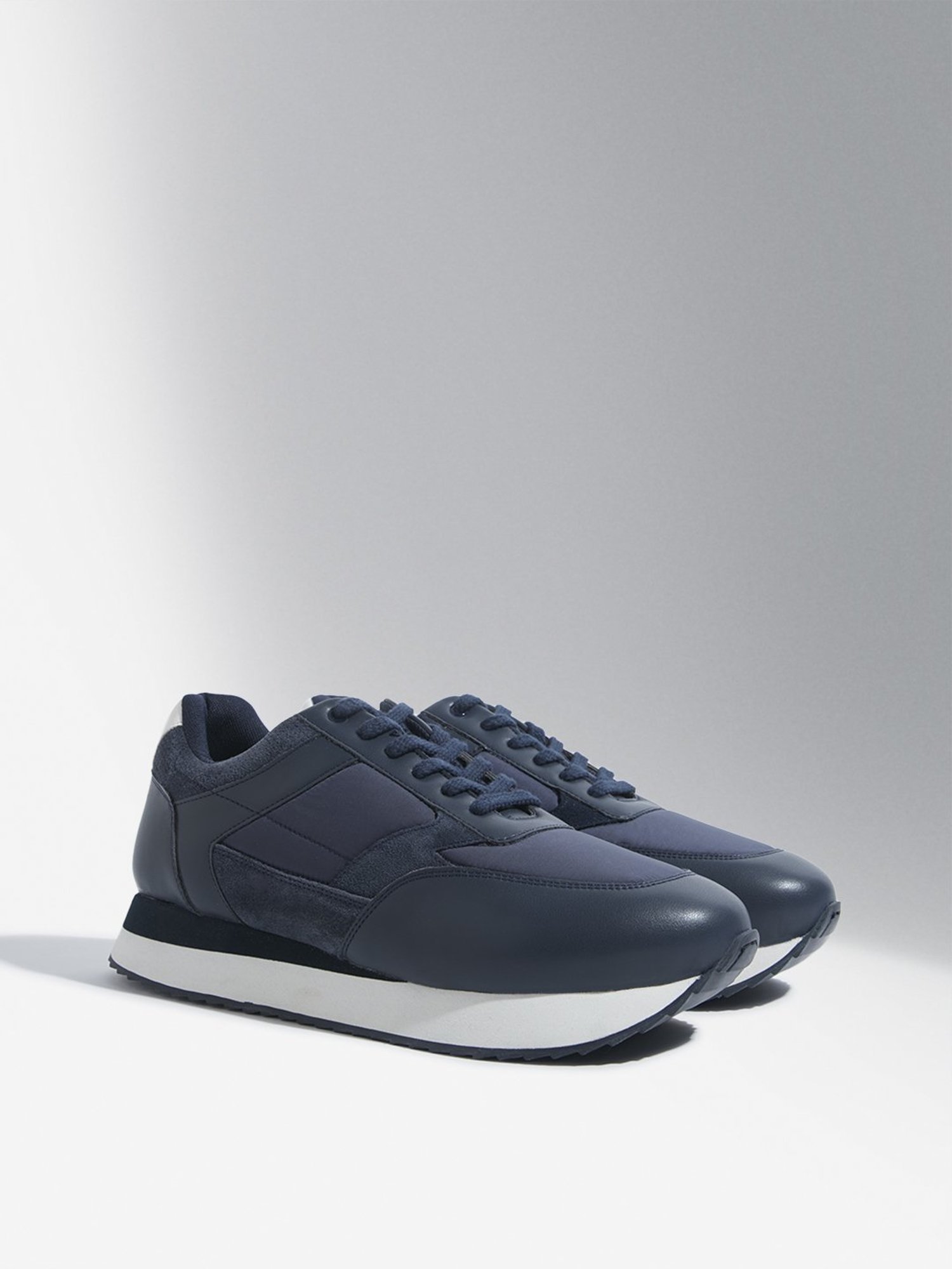 SOLEPLAY by Westside Navy Lace-Up Sneakers