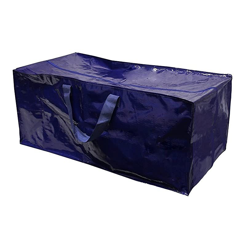 Extra Large Heavy Duty Reusable Storage Bags Moving Bag wZipper Closure Set of 4 Extra Backpack Carrying Handles Compatible with IKEA Frakta Hand Carts Storage Boxes Bins Cubes