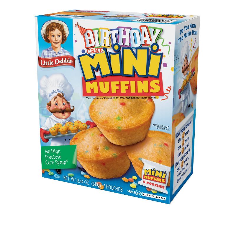 Little Debbie Birthday Cake Mini Muffins -  8.44oz