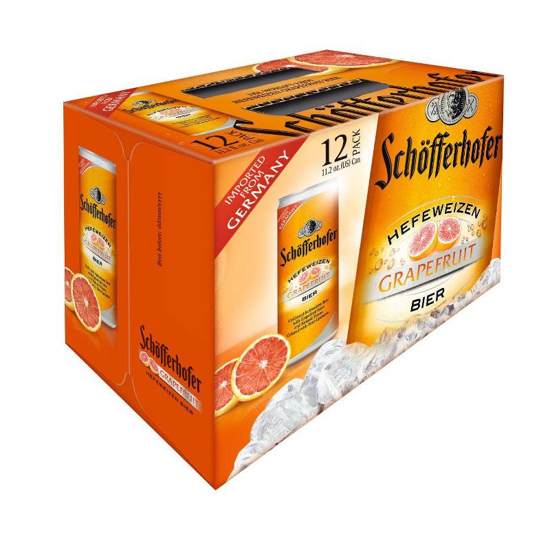Schofferhofer Hefeweizen Grapefruit Beer - 12pk/11.2 fl oz Slim Cans