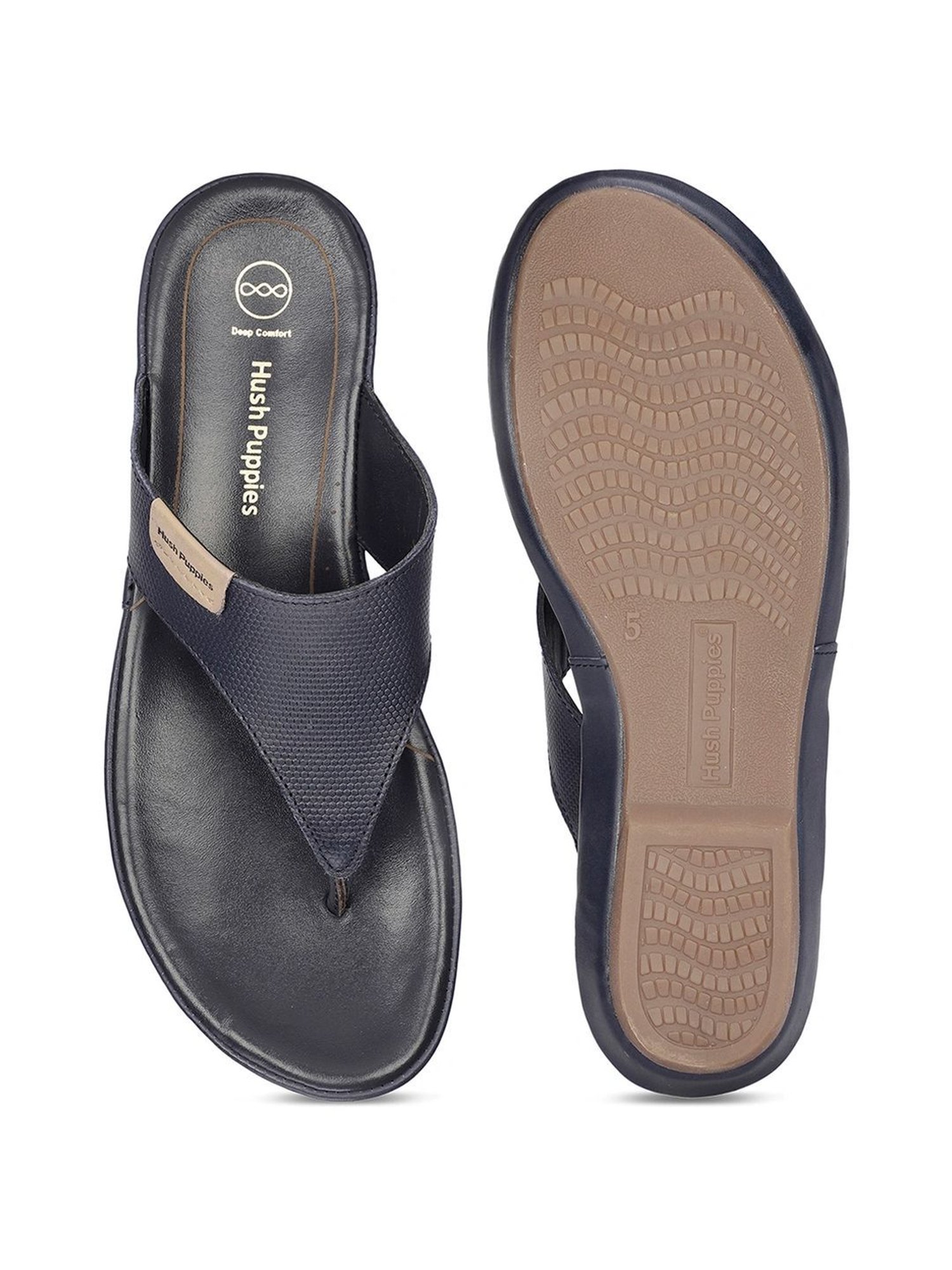 Hush Puppies by Bata Women's California Navy Thong Sandals