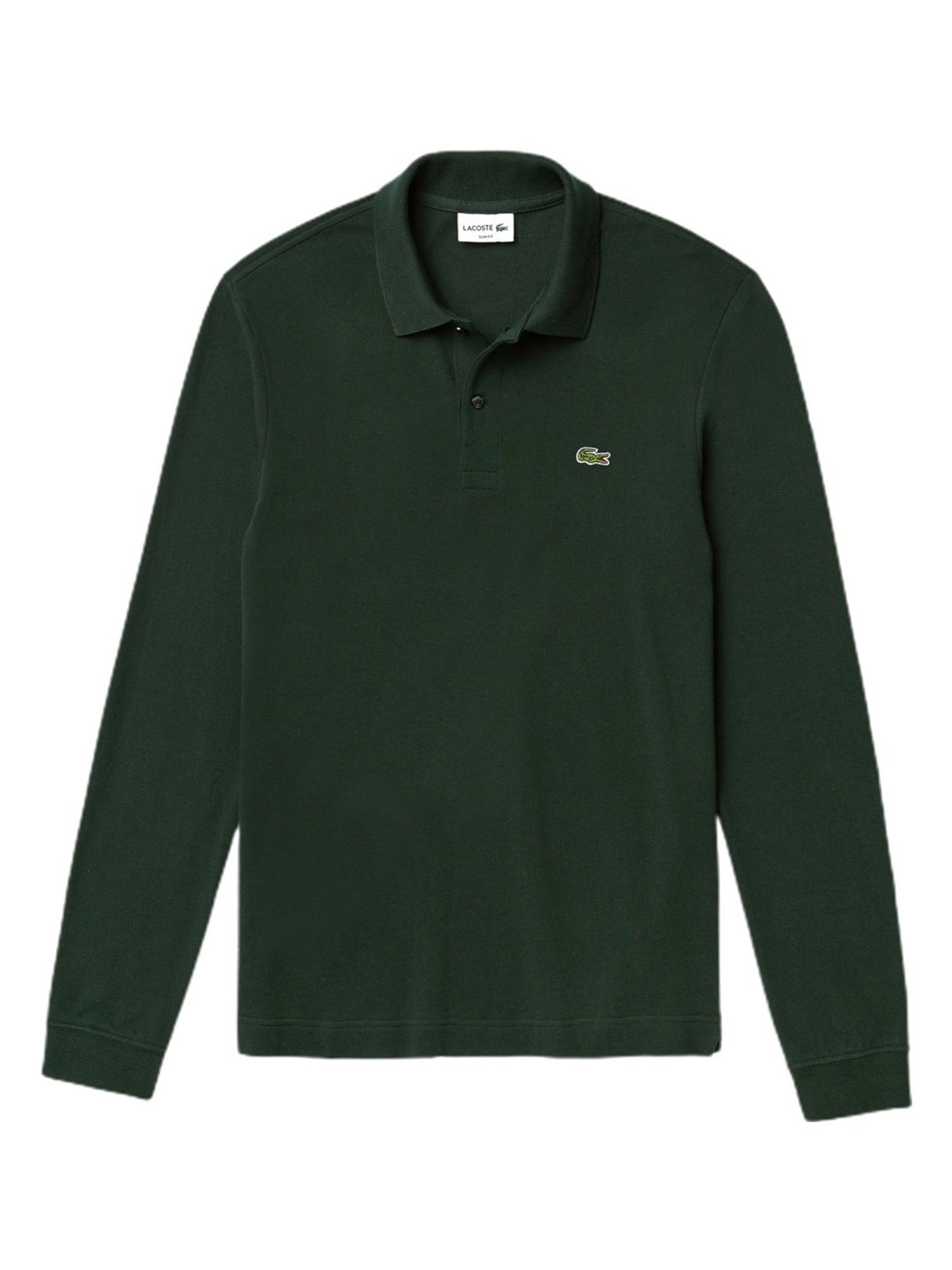 Lacoste Green Cotton Slim Fit Polo T-Shirt