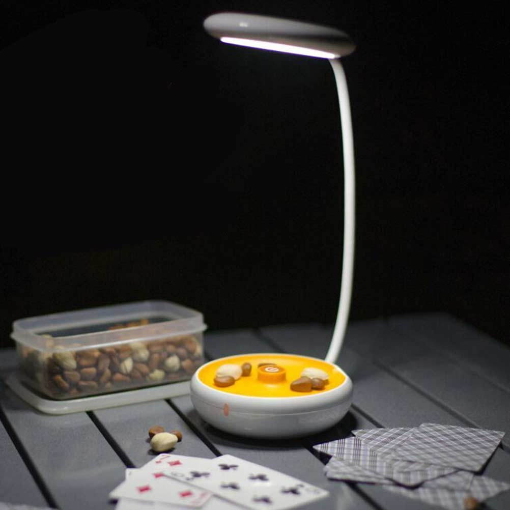 Multi-functional Handheld Light Rechargeable LED Camping Reading Night Dimming Lamp for Home Office Outdoor (Orange)