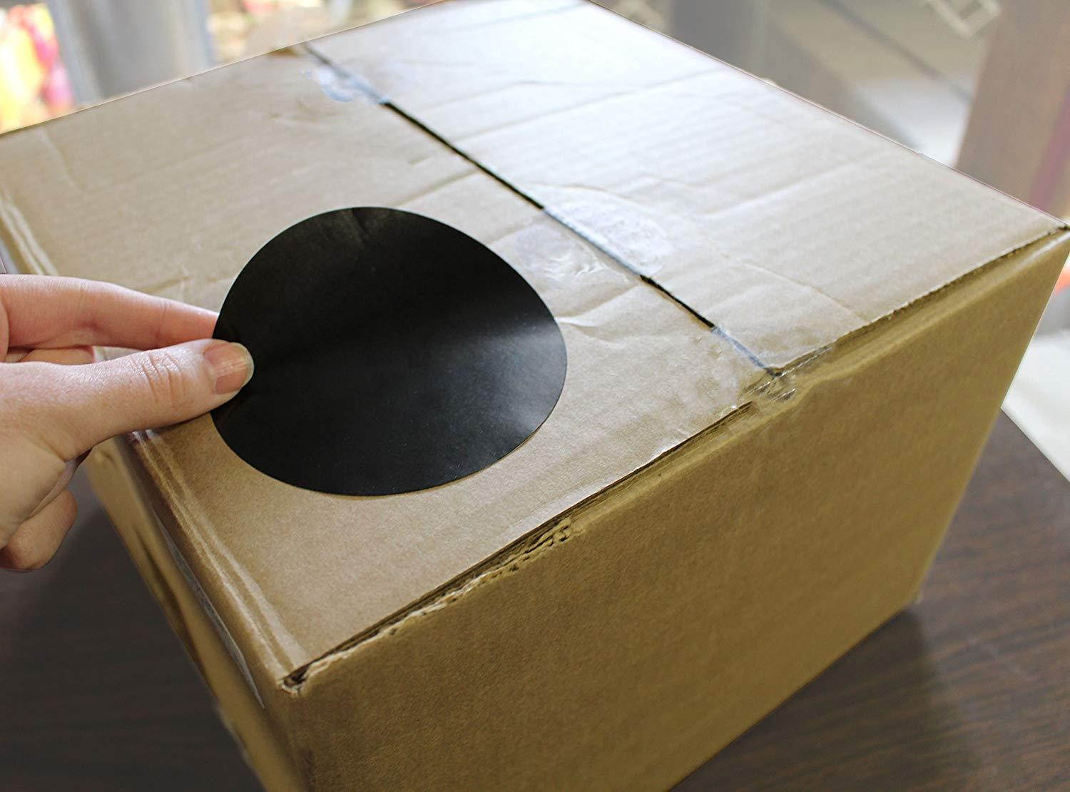 ChromaLabel 4 inch Color-Code Dot Labels | 250/Roll (Black)