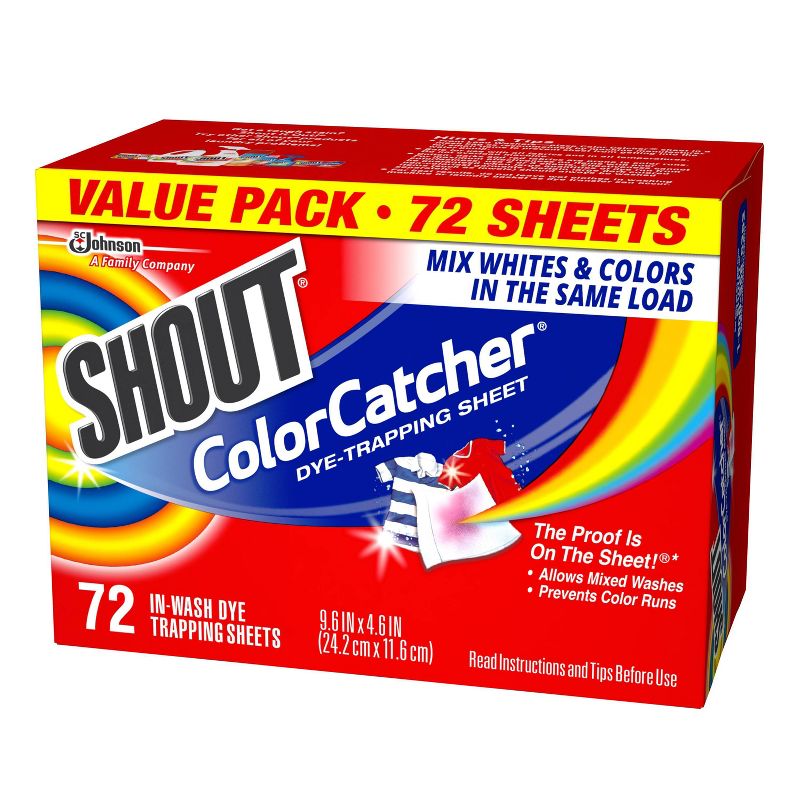 Shout Color Catcher Dye Trapping Sheets - 72ct