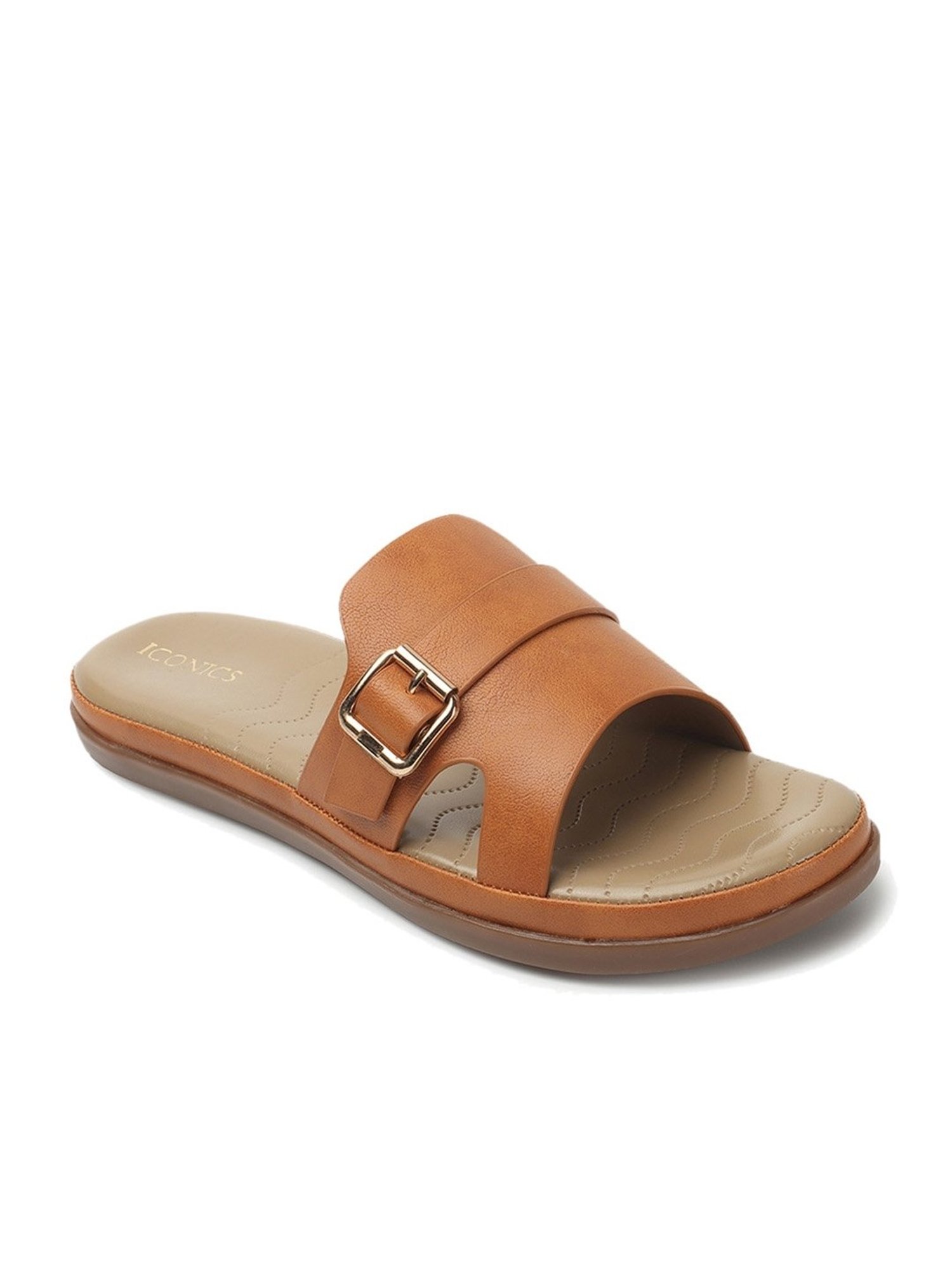 Iconics Women's Tan Casual Sandals