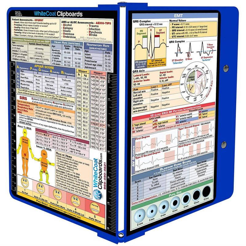 WhiteCoat Clipboard- Blue - EMT Edition