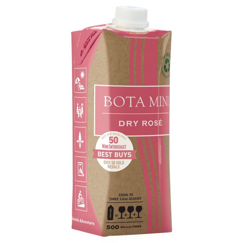 Bota Mini Dry Rosé Wine - 500ml Box