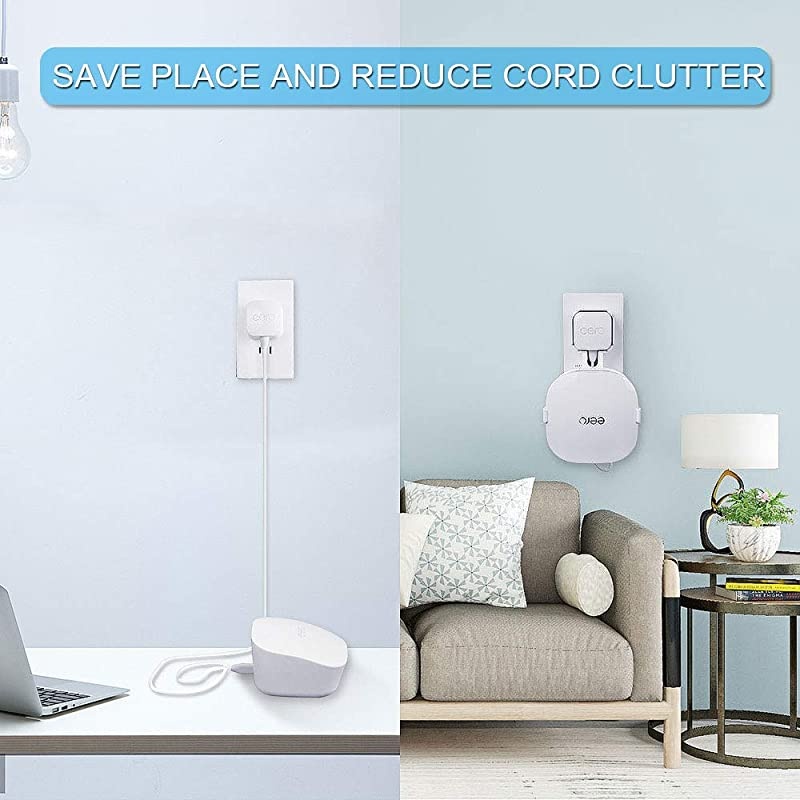 Wall Mount Only for 15W eero Mesh WiFi System Router Smart and Convenient Cable Arrangement No Cords Messy Save Space1PACK