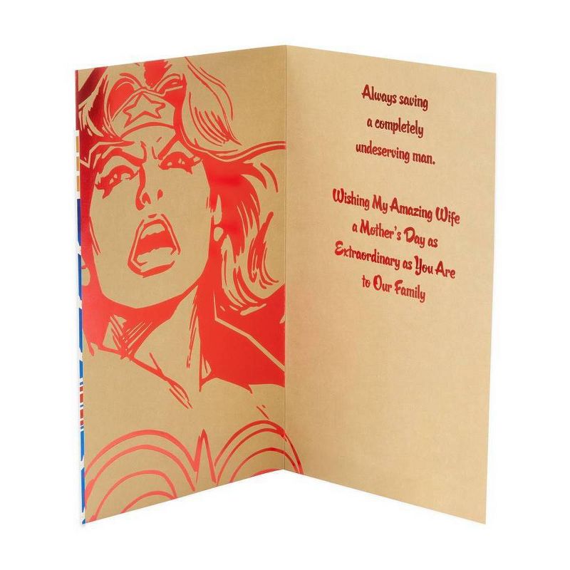 Mother's Day Card Wonder Woman for Wife