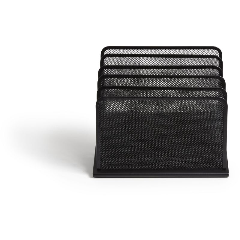 TRU RED 5 Compartment Wire Mesh File Organizer TR57554-CC