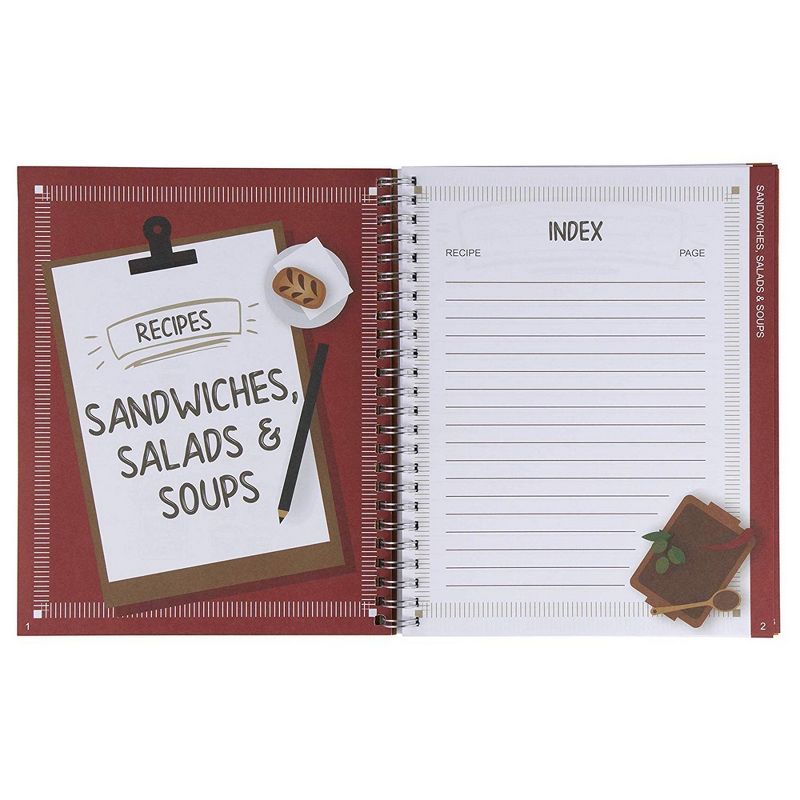 Pipilo Press Family Recipe Notebook Journal for Recording Family Treasured Recipes, 6.5x8.2