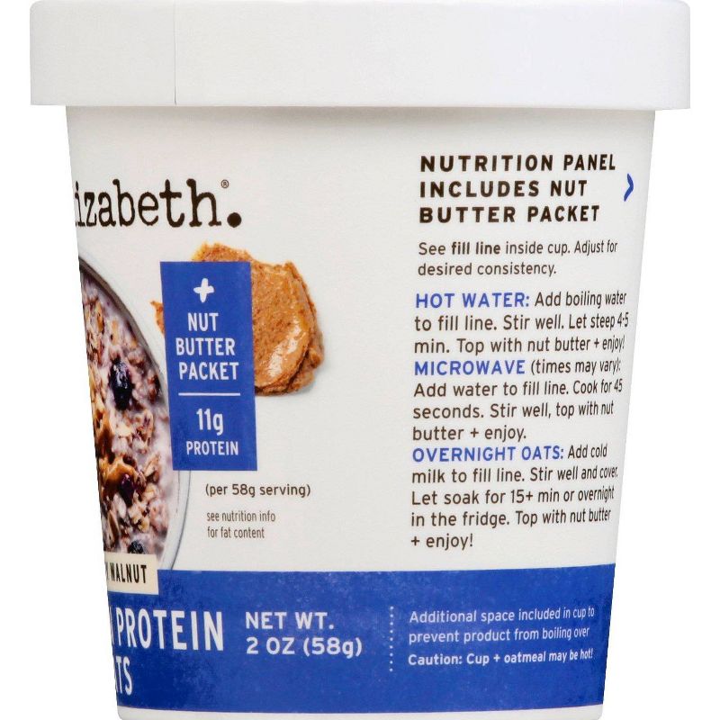 Purely Elizabeth Collagen Protein Oat Cup - Blueberry Walnut