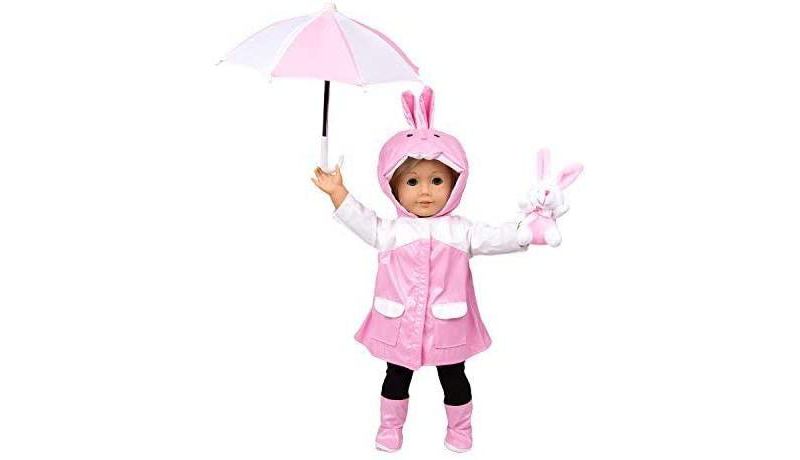 Dress Along Dolly Easter Bunny Rain Outfit for American Girl Doll